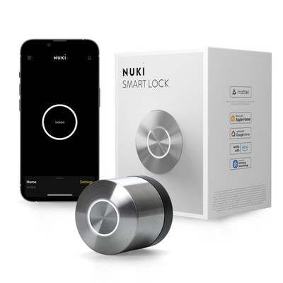 Nuki Smart Lock (Deadbolt) Keyless Entry WiFi Electronic Deadbolt with Auto-U...