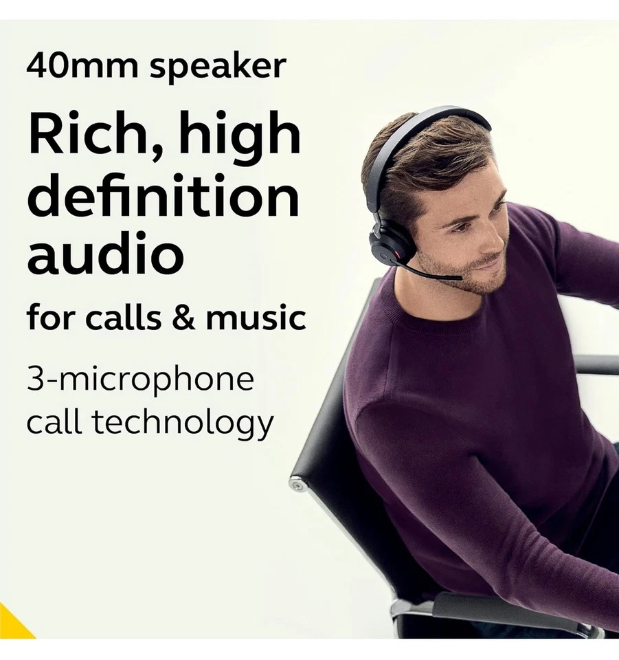 Auriculares inalámbricos mono Jabra Evolve2 65 (MS Teams, USB-A) Foto 3 de 4