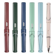 6pcs Inkless Pencil, Pencils with Eraser(6 Colors Barrel, Black Nib)