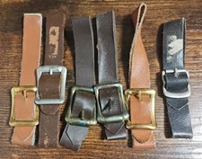 Watch Fob Straps 1/2" Brown Leather(6 pc)