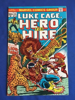 Hero for Hire #13 VFN- (7.5) MARVEL ( Vol 1 1972) Luke Cage (C)