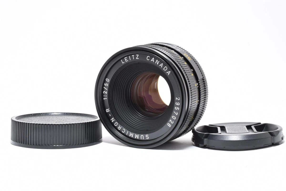 Leica SUMMICRON-R 50mm F2 １カム 純正フード付 Leica 50mm f2 Summicron-R Wetzlar 1-Cam Lens for Leica R | Blue