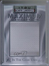 2014-15 ITG Used Maximum Memorabilia 28/50 Henrik Lundqvist #MM-HL1 HOF 1m8