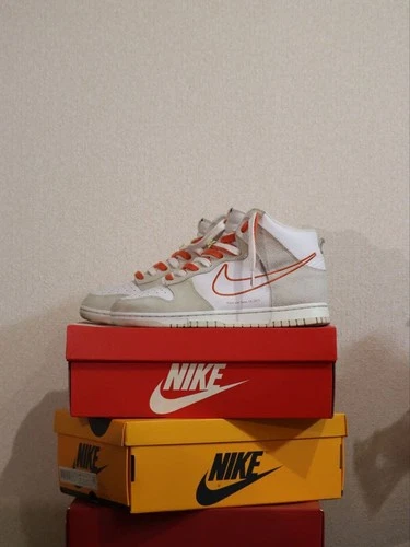 Men 9.0US Nike Dunk High First Use White/Orange