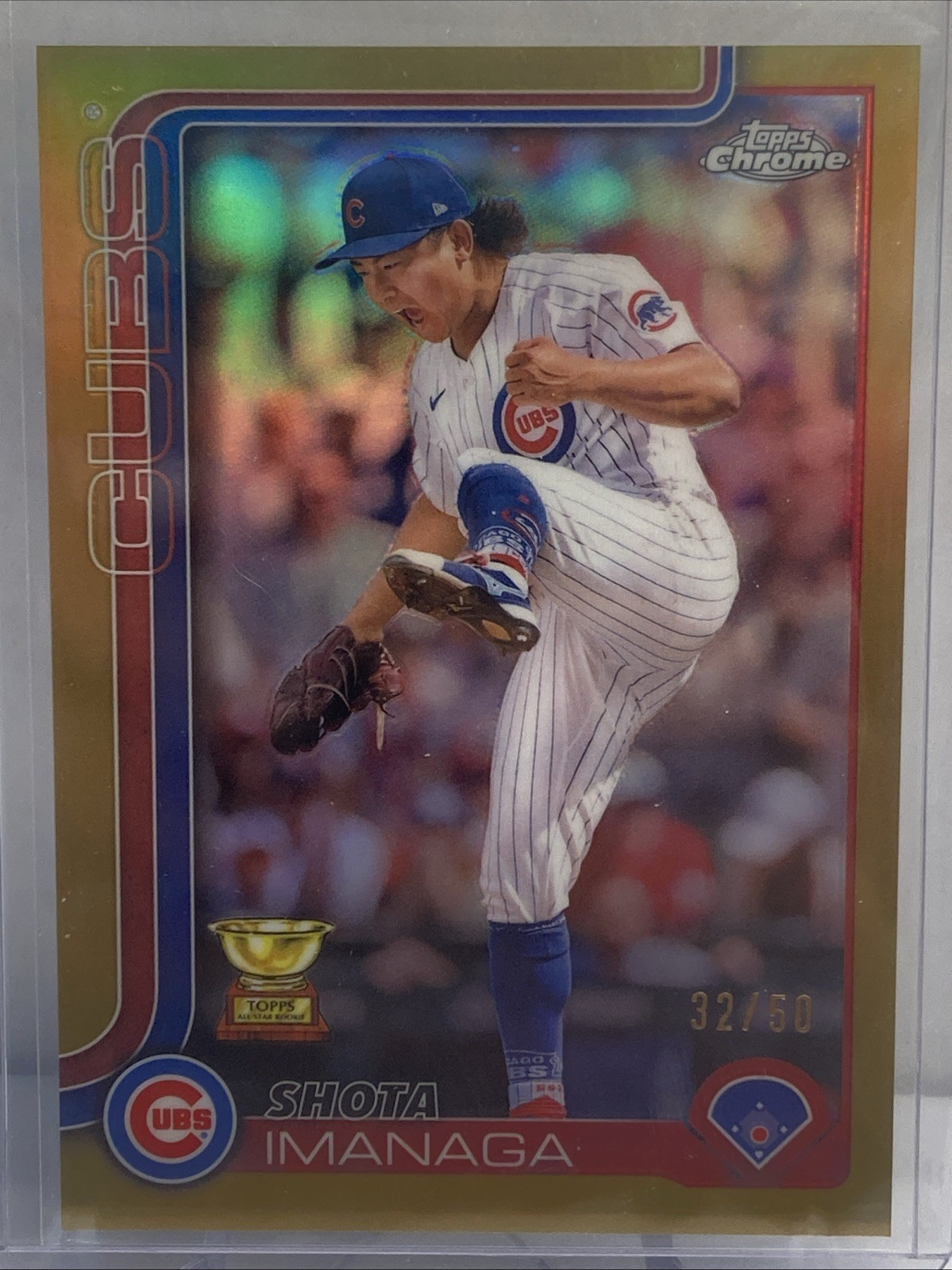 2025 Topps Chrome #149 Shota Imanaga True Gold Refractor 32/50