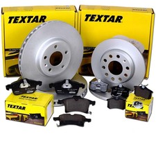 TEXTAR BREMSSCHEIBEN + BELÄGE VORNE + HINTEN für HYUNDAI i20 PB Bj. 2008 - 2014