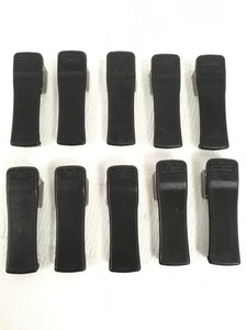 Lot of 10 Harris M/A-COM Plastic Belt Clips For Radios FREE SHIPPING QTY