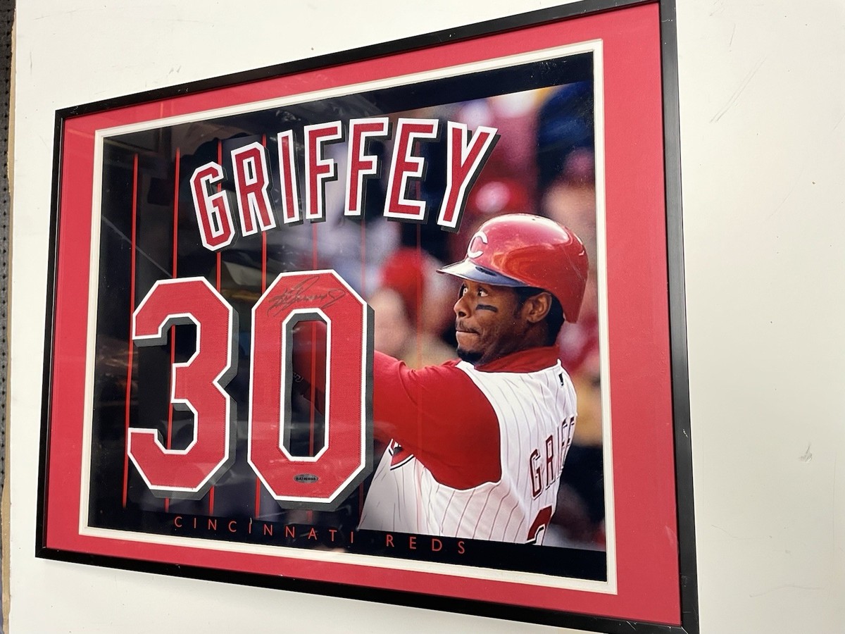kグリフィーjr サインフォト Griffey Jr Mariners 21/1000 Autographed Plaque 15” X 12