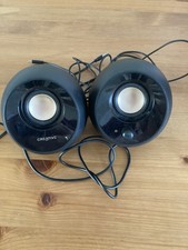 Creative Pebble SE Computer Speakers Wired USB LED Light 3.5mm Black VGC Working