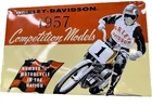 Vintage Harley Davidson 1957 Competition Models #1 Motorcycle Metal Tin Sign