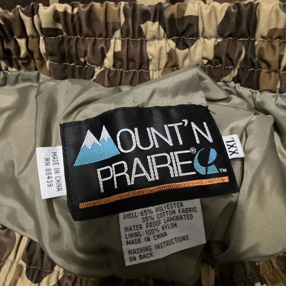 Mountn Prairie Pants Men XXL FlyAway Camo Duck Waterproof Elastic Waist vintage  - Image 4 of 4