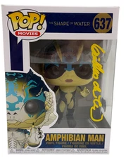 Guillermo del Toro Signed Amphibian Man Funko Shape of Water Autograph Beckett