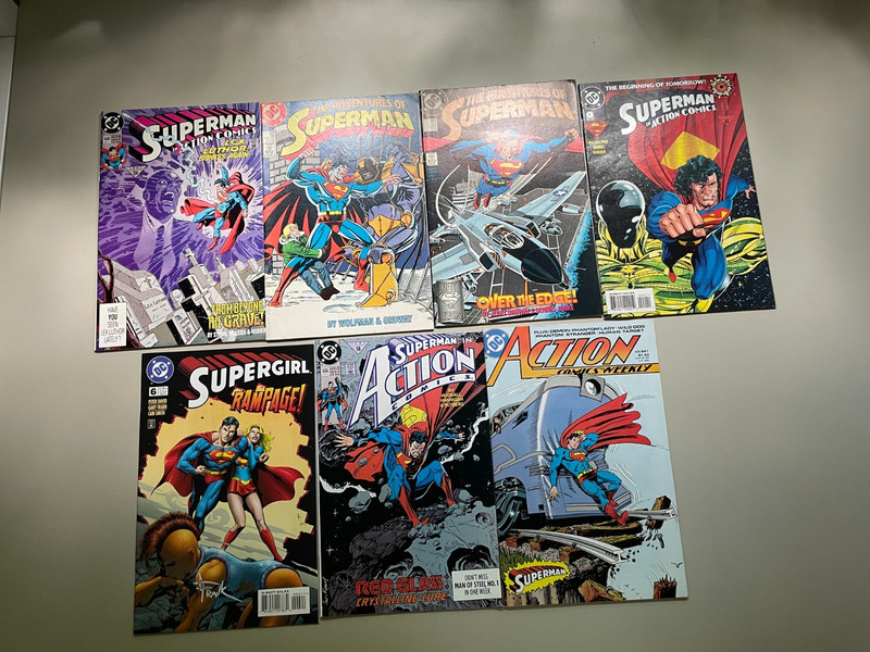7 Superman / Supergirl / Action Comics  - Job Lot DC Comic Bundle