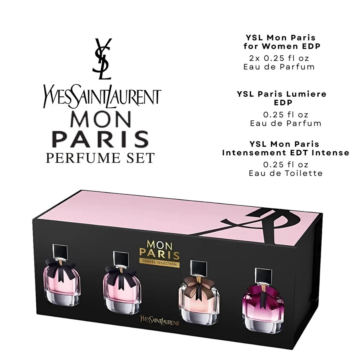 Yves Saint Laurent Mon Paris 4 Piece Mini Perfume Gift Set