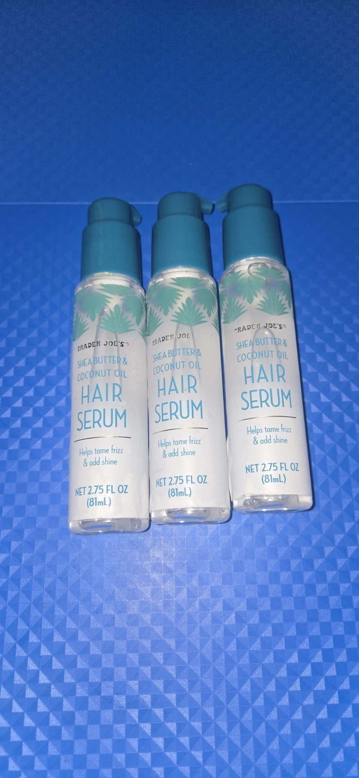 3 PACK TRADER JOE'S SHEA BUTTER & COCONUT OIL HAIR SERUM