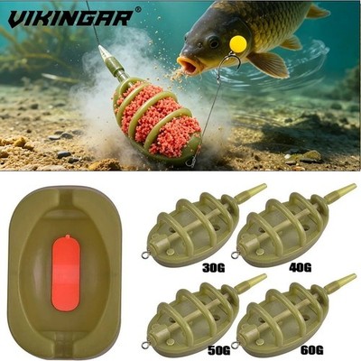 INLINE METHOD FEEDERS + FORM. 20g, 30g, 40g, 50g, Karpfen, Fisch wählbar
