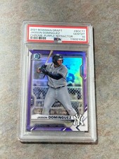 2021 Bowman Draft Chrome Purple Refractor /250 Jasson Dominguez PSA 10 GEM MT