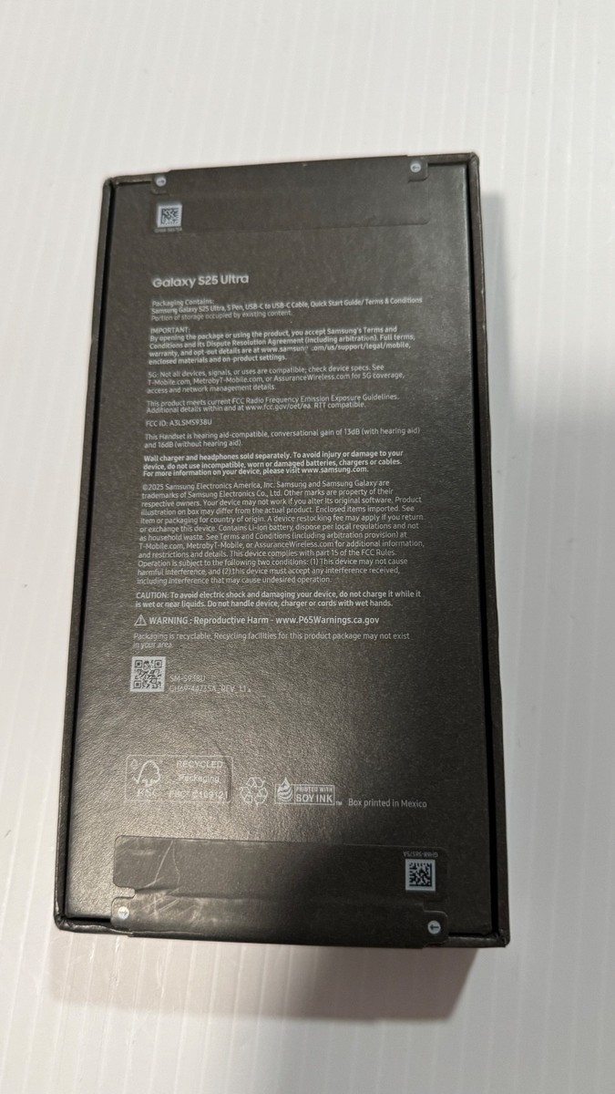 Samsung Galaxy S25 Ultra - 256 GB - Titanium Black (T-Mobile