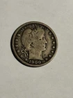 1900-s Barber Quarter Fine. Better Date Rare!
