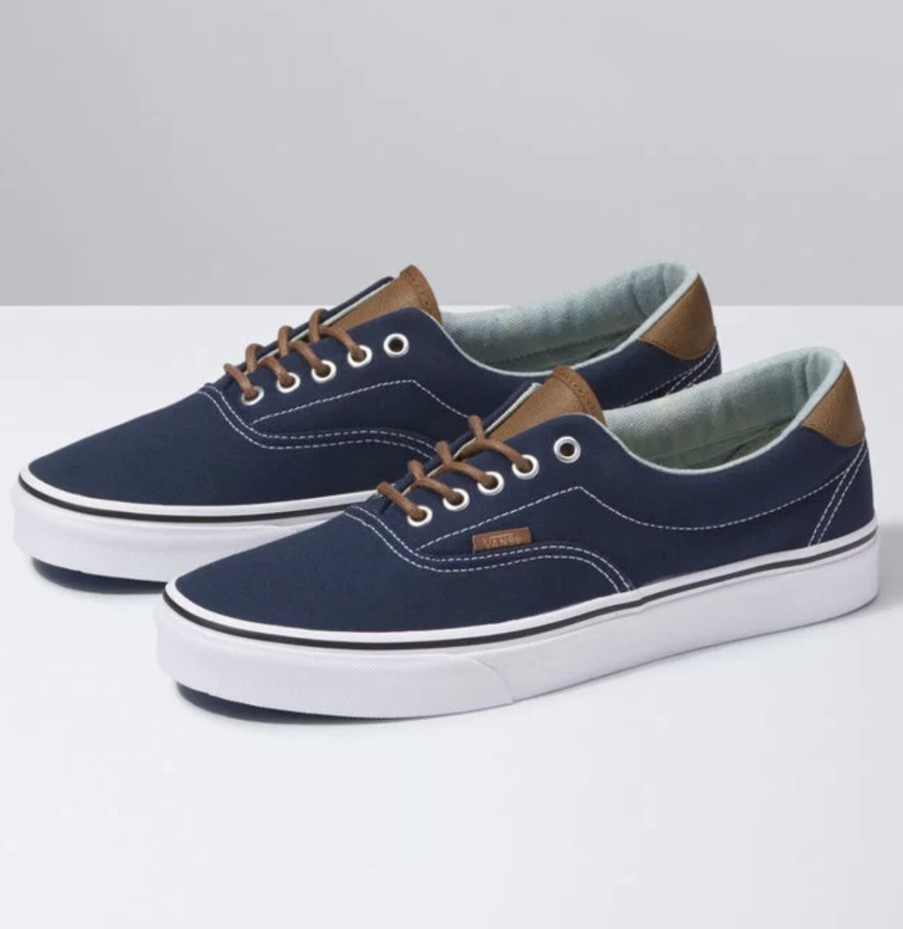 vans era 59 blue brown
