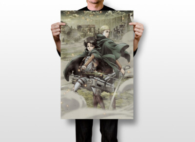 2022 NEW Shingeki no Kyojin The Final Season Part 2 Japanese Classic Anime  Attack on Titan Poster Room Decor Art Wall Stickers