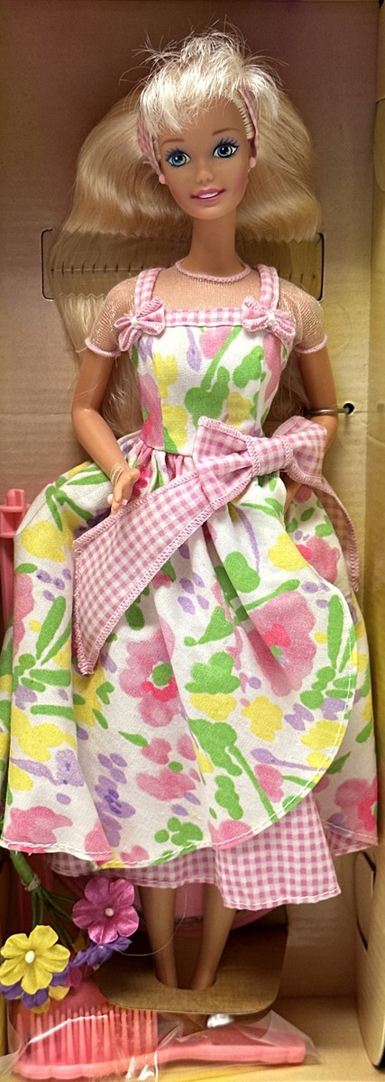 Spring Petals Barbie Doll Blonde Second in Series Avon