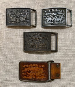 antique levi strauss belt buckle