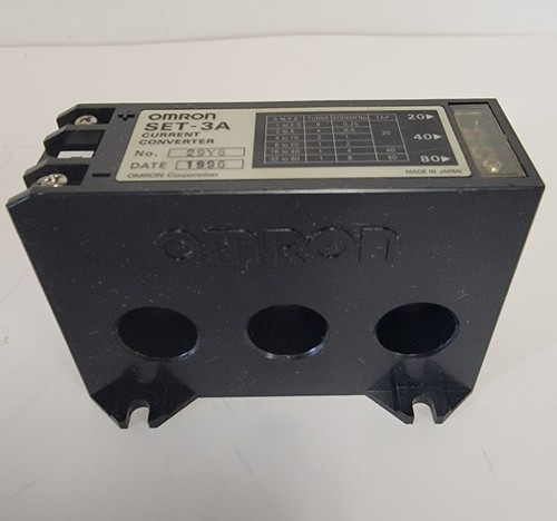 OMRON SET-3A CURRENT CONVERTER. 1-80AMP. - Picture 2 of 3