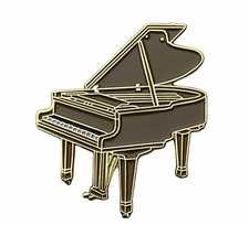 Piano Brown Grand Enamel Finish 1.25 inch Hat Pin AVA0187 F6D27M