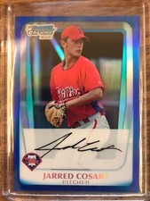 2011 Bowman Chrome Prospects Blue Refractor #BCP87 Jarred Cosart 066/250