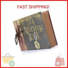 Scrapbook Photo Album Our Adventure Book - DIY Handmade Album Scrapbook Movie Up