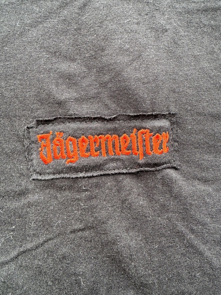Jagermeister Mens T Shirt Black VNeck Short Sleeve, Size Medium eBay