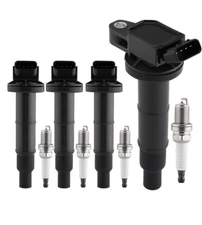 New 4 spark plugs and Ignition coil packs UF333 for 2002-2011 Toyota Camry 2.4L