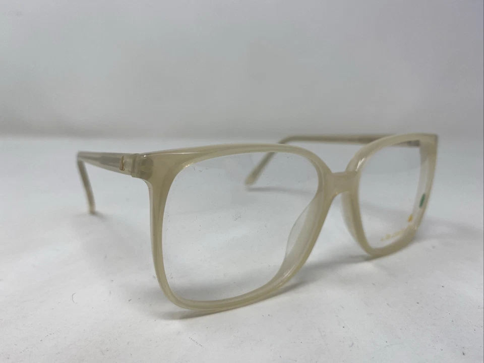 Marco de gafas de borde completo de plástico caqui Liz Claiborne LC NO.38 KH 55-15-135 1419 Foto 3 de 4