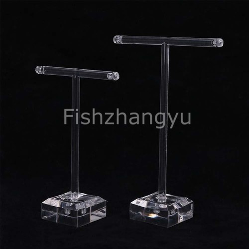 10Pcs Earring Stand Display Rack Ear Stud Holder Jewelry Organizer T-Bar Clear - Picture 8 of 9