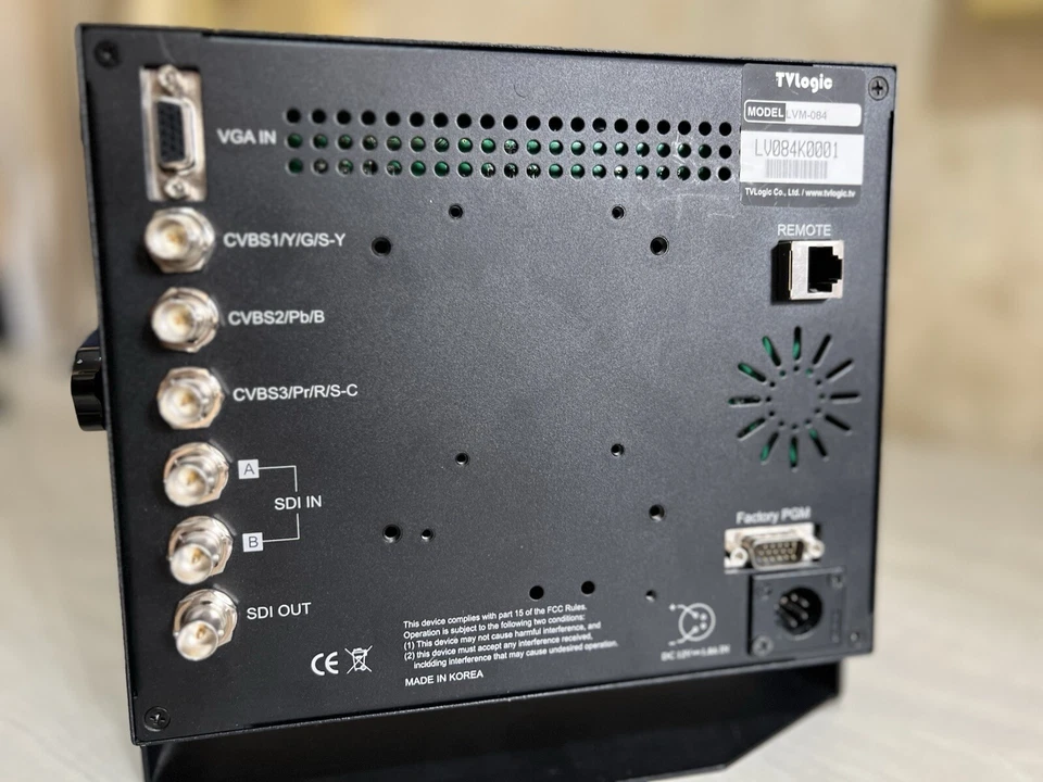 TV Logic LVM 084 Always Air High Quality 8.4 LCD For 4:3 Applications (36 Hours) - Image 2 of 4