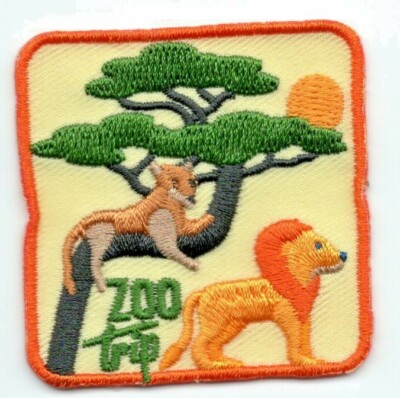 ZOO TRIP Iron On Patch Animals Zoo 
