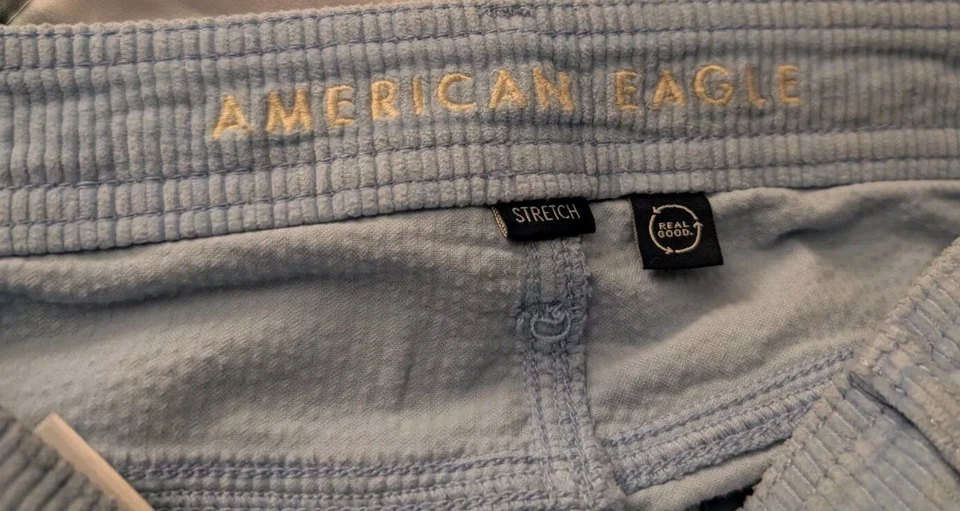 Женские вельветовые штаны-карго American Eagle Skater с высоким подъемом мешковатые широкие штанины размер 6  - Изображение 2 из 4