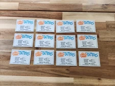 1993 Topps Nickelodeon Nicktoons temporary tattoo Set Ren & Stimpy Rugrats 1-12