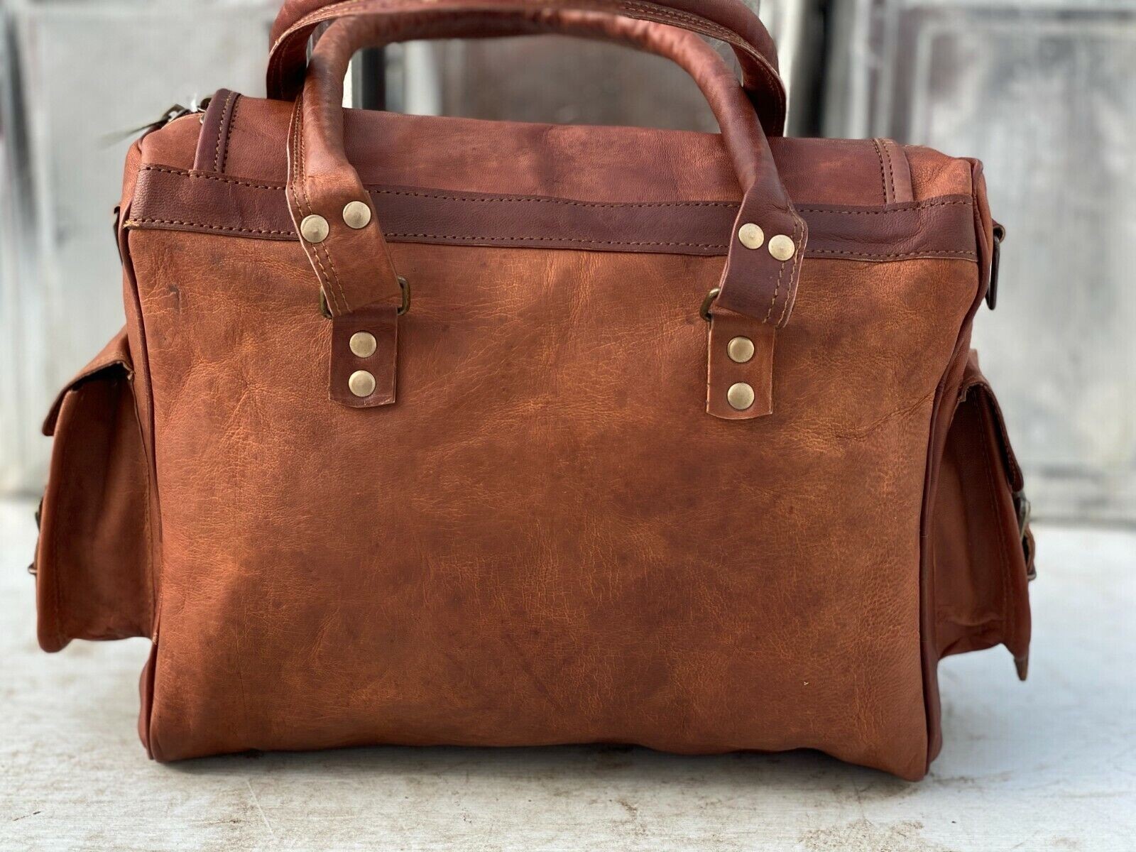 Borsa a tracolla da donna in pelle 14" tote borsetta borsetta messenger tracolla foto 5