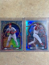 Nolan Gorman 2023 Bowman Chrome ROY Favorites Mojo RC & Base ROY RC Refractors