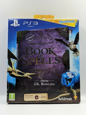 PS3 Book of Spells Harry Potter Wonderbook & Game Complete