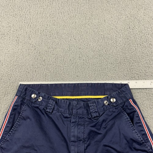 Diesel Pants Mens 30x26 Peacoat Blue P-tucs Tape Trousers Chino - Picture 11 of 13