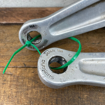 Vintage Shimano Deore LX Crank Set FC-M569 175 mm Silver