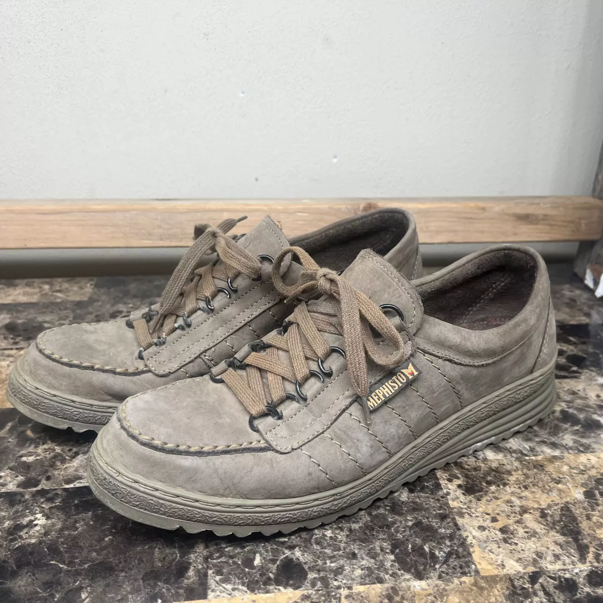 Mephisto Wanda Trampoline Green Leather Comfort Shoe Women s Size