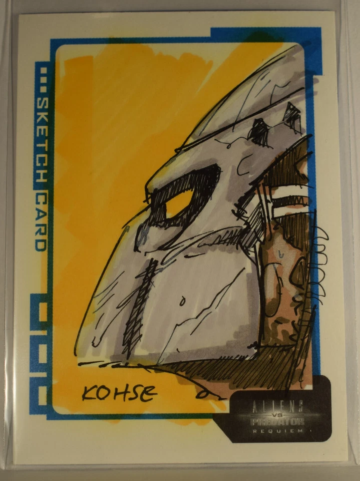 Aliens vs Predator Requiem AVP Inkworks 2007 Sketch S.LK Lee Kohse #133/323 - Image 2 of 4