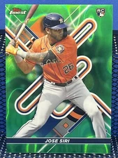 2022 Topps Finest JOSE SIRI Green Lava Refractor 51/99 Houston Astros RC Rookie