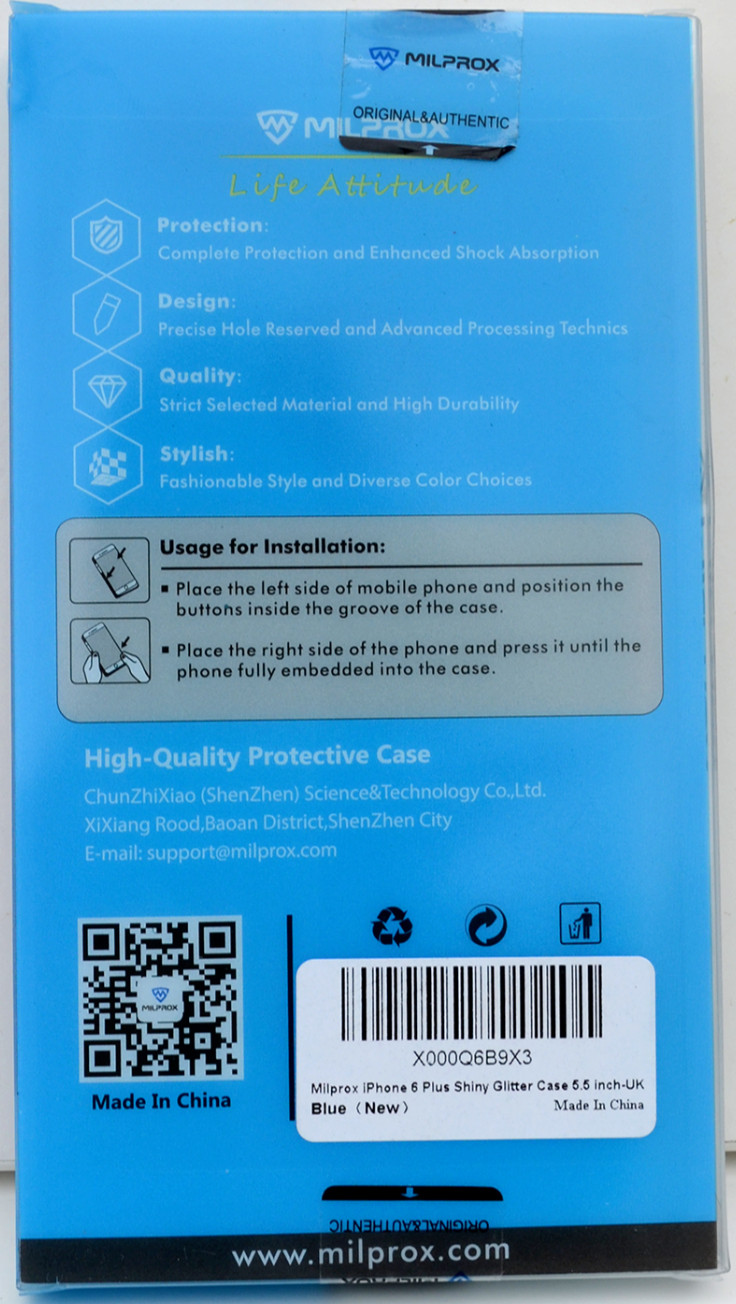 iPhone 6 Shiny Glitter Protective Case Blue by Milprox image 5