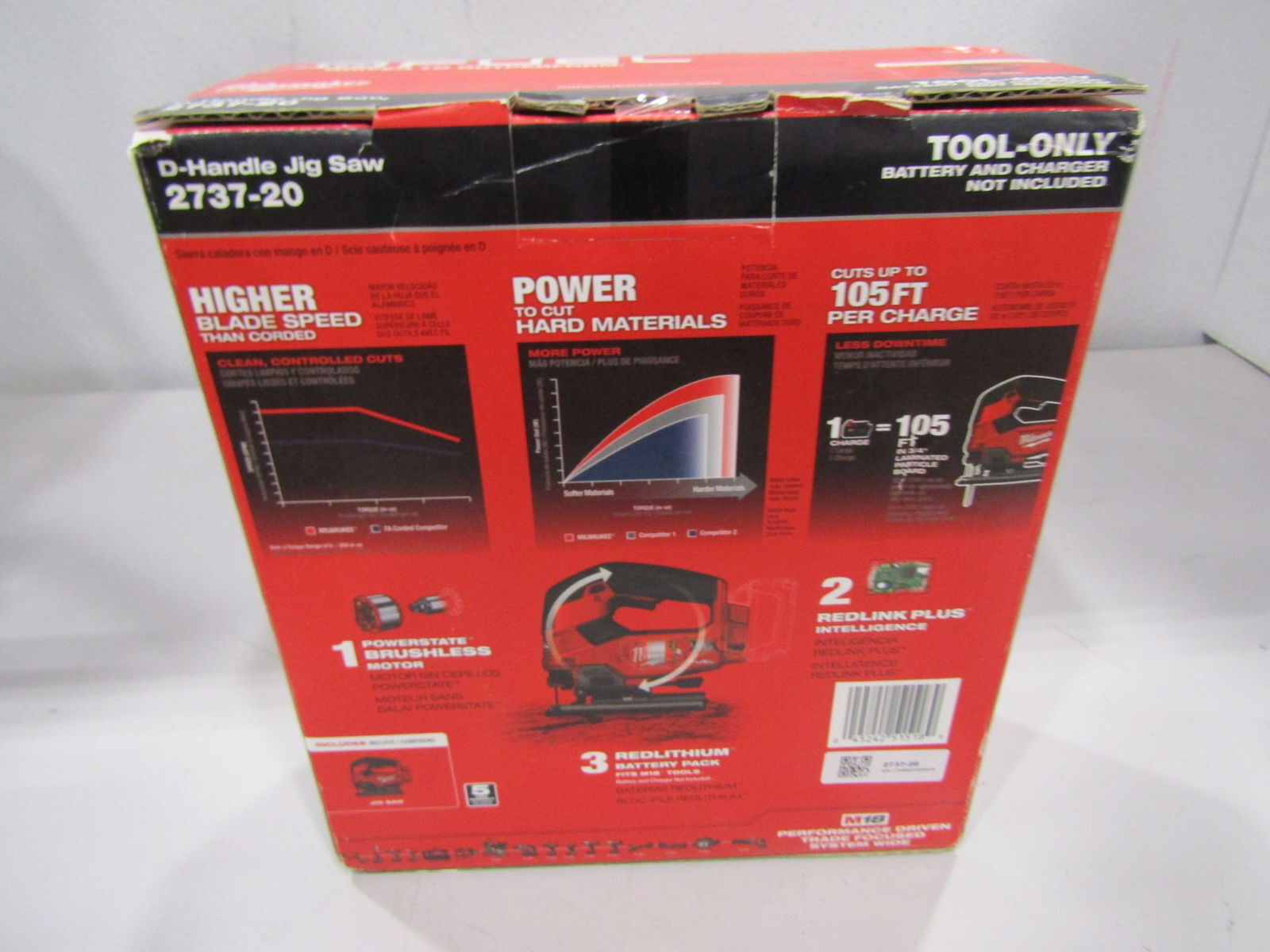 Milwaukee 273720 M18 FUEL Cordless DHandle Jig Saw (Tool Only) eBay