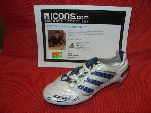 STEVEN GERRARD LIVERPOOL SIGNED BOOT DISPLAY AFTAL - Picture 3 of 3
